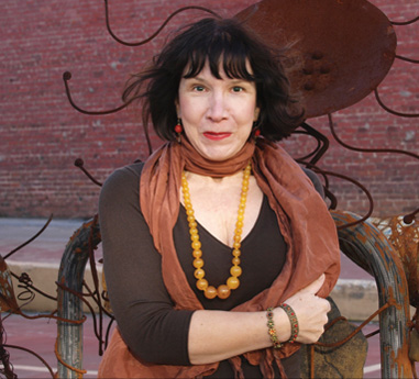 Sally with sculpture